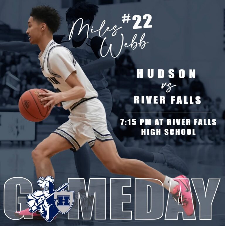 Boys Basketball-2/13: Hudson at River Falls – 7:15pm Start