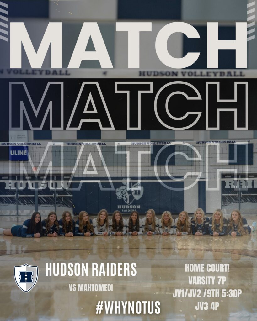 HS Volleyball -9/22: Mahtomedi vs Hudson – 7pm Start
